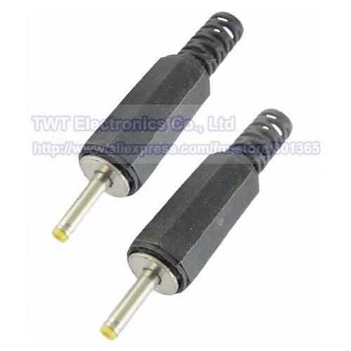 2.5mm x 0.7mm DC Power Male Plug Connector Adapter, Plastic Cover , Yellow Head, DIY ,2.5/0.7, 50pcs , Free shipping