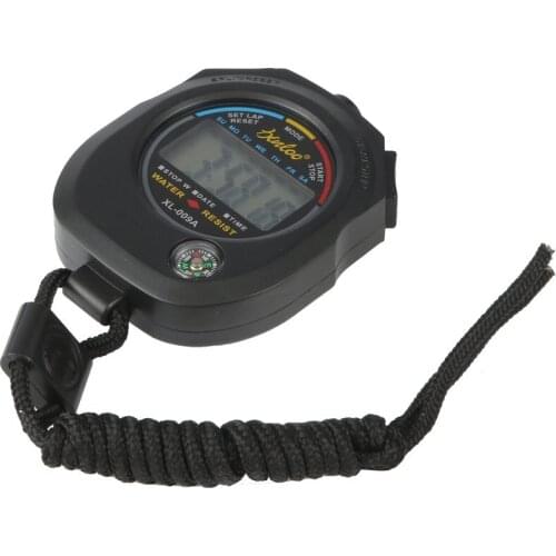 Sports Stopwatch Professional Handheld Digital LCD Sports Stopwatch Chronograph Counter Timer with Strap hot selling Wholesale