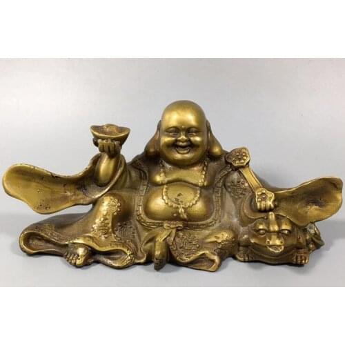 Tibet Tibetan Buddhism China antique Qianlong big belly Maitreya Buddha Buddhist