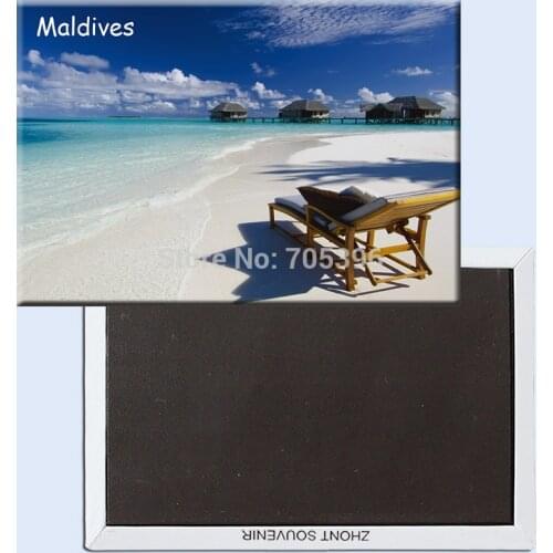 Maldives-Island Tourist Refrigerator Magnets 78*54mm,Travel Souvenir Fridge Magnets 20799