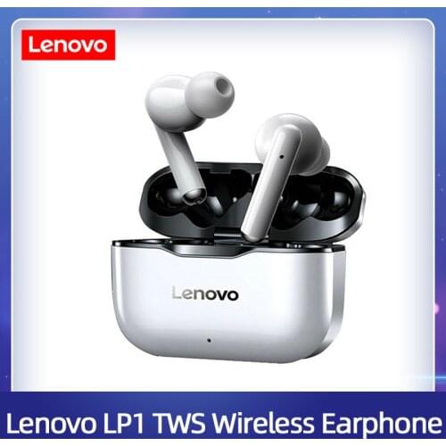 Lenovo LP1 TWS Earphone Bluetooth 5.0 Deep Bass Touch Control In-ear Automatic Pairing Long Battery Life