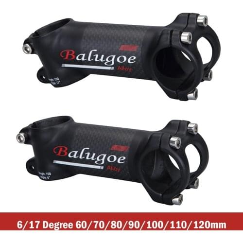 Bicycle 6/17 degree aluminum + carbon fiber riser for mtb road bike 31.8mm handlebar bike stem ultralight