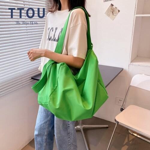 Large Capacity Canvas Women Tote Bag Solid Color Shoulder Bag Female Casual Multifunctional Travel Top-handle Shopper Handbag