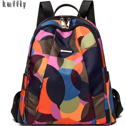Women Multifunction Backpacks Fashion Lady Shoulder Bag Large Ladies Oxford Cloth Backpack Ladies Leisure Travel Knapsack 2021