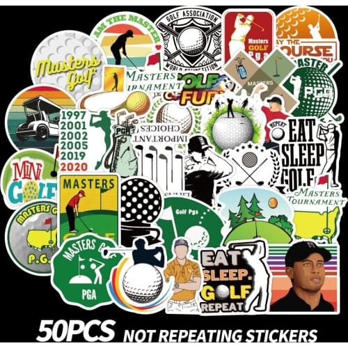 10/50pcs Hot Golf Sports Graffiti Stickers For DIY Notebook Motorcycle Skateboard Computer Phone Suitcase Car Decal Sticker Toy