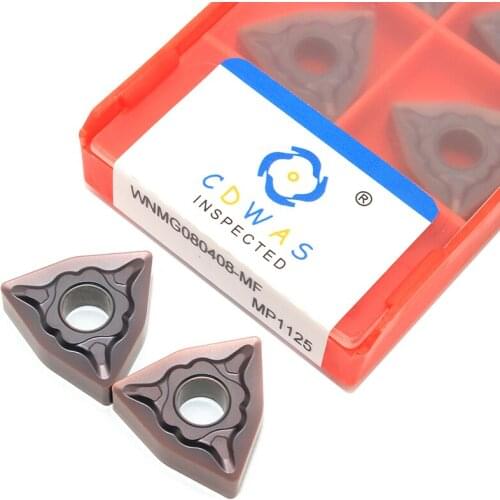 10PCS WNMG080408 MF MP1125 External Turning Tool High Quality Carbide Inserts WNMG 080408 Lathe Cutter Tool for Stainless Steel