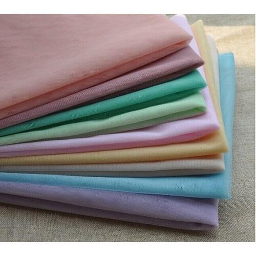 10 yards /lot Peach Pink Mesh Fabric Tulle Gauze Fabric Solid Color Curtain Mesh Ground Tulle Roll For Wedding Decoration