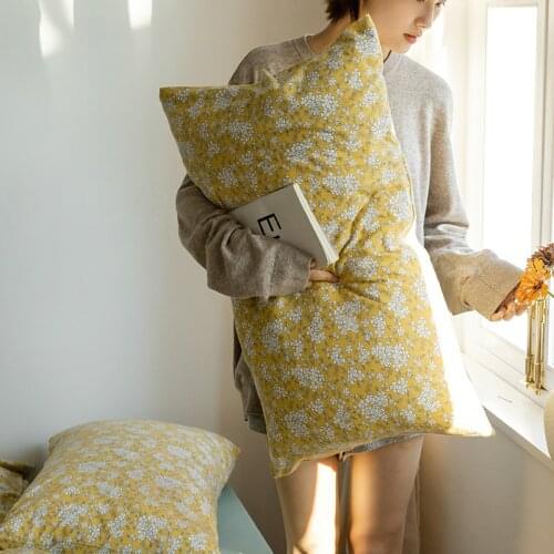 Cilected 100% Cotton Pillowcase 48X74Cm Japanese Style Cotton Printed Envelope Pillow Protection Cover Cushion Cover Decoration