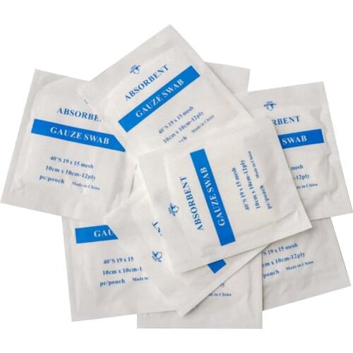 30pcs/pack Absorbent Cotton Wound Dressing Gauze Pad 4*4inch 8 Layers