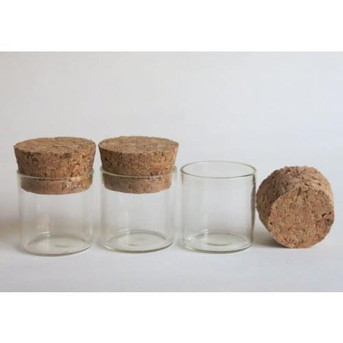 360 x 5ml Glass Tube with Cork 5cc Horn Mouth Glass Container Small Glass Cork Stoppered Tube Bead Rice Wishing Containers