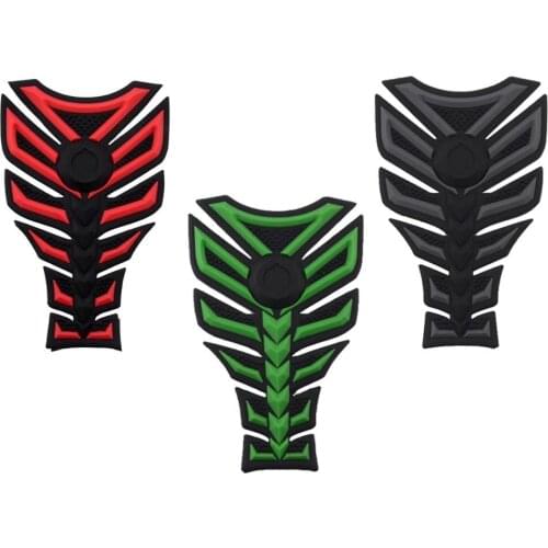 3D Carbon Fiber Motorcycle Gas Fuel Tank Sticker Fit Gel Pad Decal