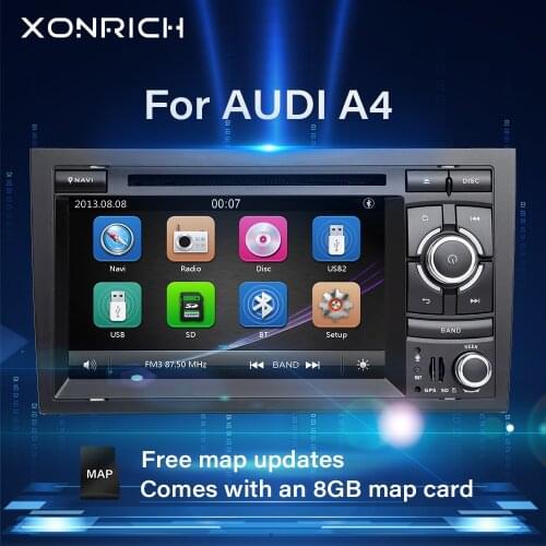 AutoRadio 2 Din Car Multimedia Player For Audi A4 B6 B7 Seat Exeo S4 B7 B6 RS4 B7 GPS Navigation head unit Car Stereo DVD Audio