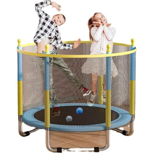 Zq Trampoline Childrens Indoor Bouncing Bed Childrens Toys Adult Fitness
