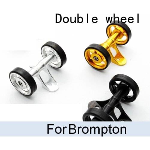 42g Bike Easywheel Mudguard ezWheel For Brompton Folding Bicycle Mud Guards Double Wheel AL CNC