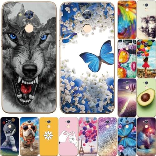 For Huawei Honor 6A Case DLI-TL20 Cute Silicone Back Cover for Huawei Honor 6A 6 A Cartoon TPU Phone Case Flower