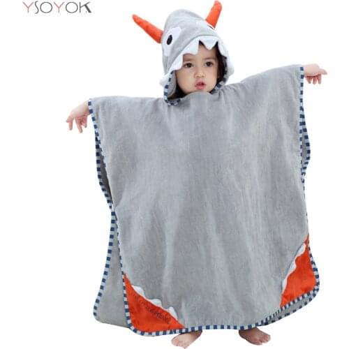 Children Towel Beach Toddler Baby Bath Robe Animal Hooded Bathrobes For Boys Girls Pyjamas Kids Sleepwear Robe Infant Clothing