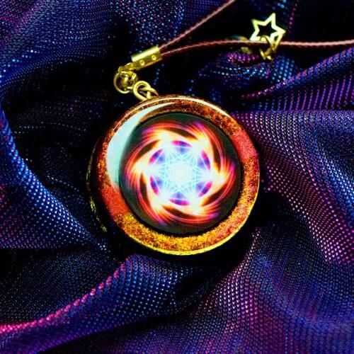 Elite Chakra Symbol Orgone Energy Pendant Emf Protection For Chakra Healing Natural Crystal Jewelry Yoga Necklace