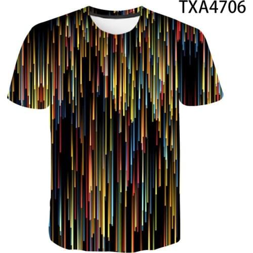 2020 New Summer Meteor Shower 3D T Shirts Casual Streetwear Boy Girl Kids Fashion Men Women Children Printed T-shirt Tops Tee