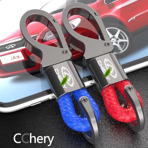 GEJOYS Car Keychain Chery Key chain For Chery Car Parts CHERY TIGGO 34 7 PRO 8 With Car Logo Key Ring