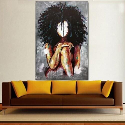 Painting African Wall Art Single Paintings For Living Room Wall Canvas Modern House High-quality Poster and Prints Picture