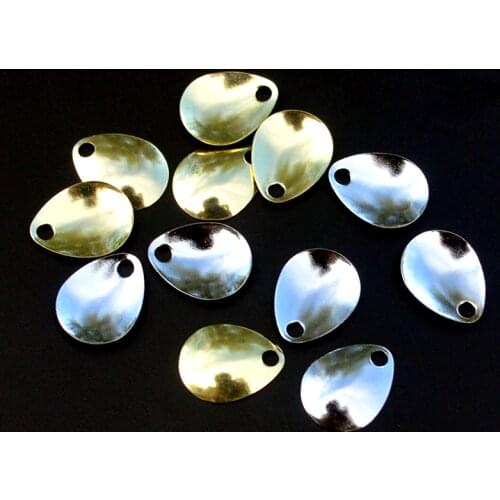 Fishing Lure Blades 10pcs/lot Water Drop Buzzbait Spinnerbait Blade Fishing Spinner Rings Blade DIY Fishing Lure Accessories