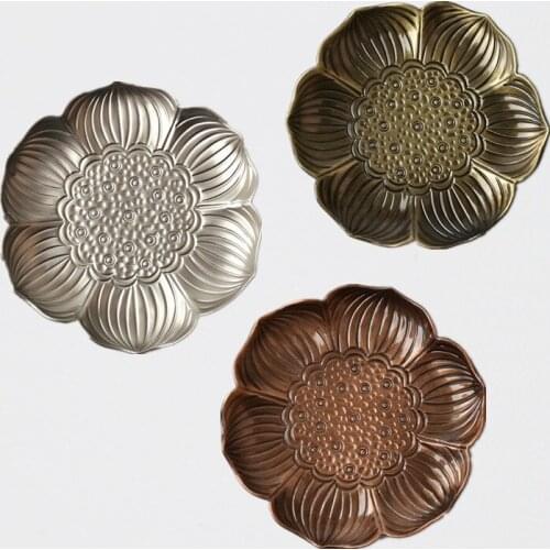 Metal Coaster Creative Cup Holder Saucer Non-slip Insulation Pad Tea Set Tea Ceremony Accessories Coffee Pad kung fu tea set