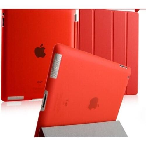 Fashion Design Magnetic Smart Cover +Crystal hard back for Apple ipad 4 3 2 for ipad 4 ipad 3 ipad 2 Case