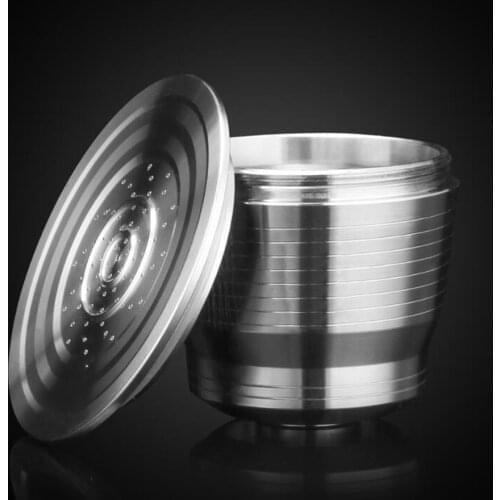 Stainless Steel Metal Capsule Compatible with Nespresso Machine Refillable Reusable Capsule Coffee