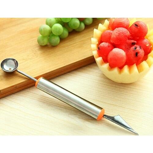 Fruit Carving Knife Stainless Steel Ice Cream Scoop ice ball cube Spoon Melon Ball kitchen accessories gadgets Slicer Tool