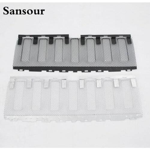 Sansour Front Mesh Grille Grill Grid Inserts Insect Net For Jeep Patriot 2011 - 2015