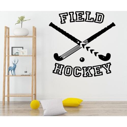 Hot Sports Hockey Vinyl Wall Sticker Wallpaper Decorative for Living Room Company School Office Decoration Decal Stickers