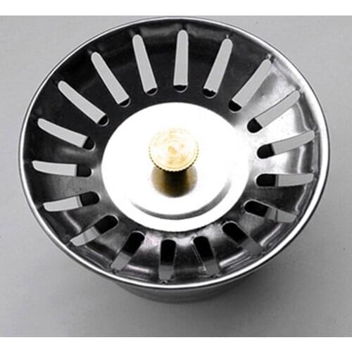 Professional Kitchen Stainsteel Steel Basin Drain Dopant Sink Strainer Basket Waste Filter Kitchen Supplies Accessories Products
