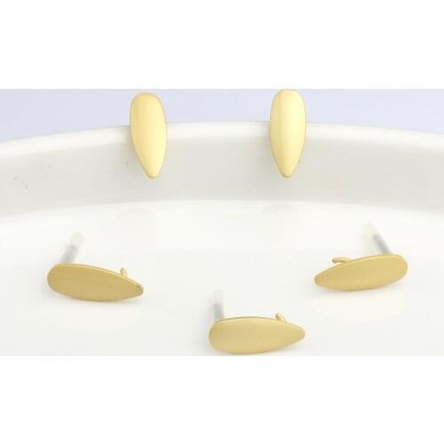 Earrings Jewelry Making Accessories Golden Zinc Alloy Water Drop Earrings Base Connectors Linker 6pcs/lot 7*18mm For DIY