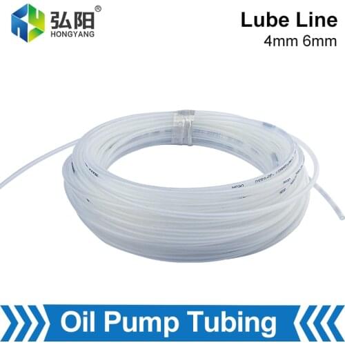 6mm 4mm High Pressure Hose Lubricating Oil Line Oil Pump Oil Pipe CNC Machine Tool Lathe Oil Circuit Oil Drain Transparent Pipe