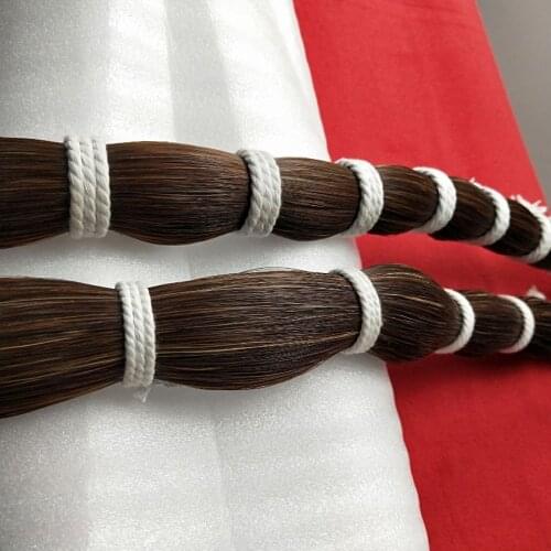 250g violin cello double bass Mongolia natural brown bow hair horse tail 80-85 cm
