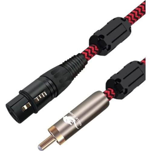 High Quality Female XLR to RCA Male Shielded Audio Cable For Subwoofer Mixer Amplifier Microphone Speaker AV CABLE 1M 2M 3M