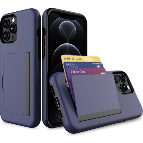 Credit Card Protective Wallets Case For iPhone 13 12 11 Pro Max iPhone 13 mini x xr xs 6 6s 7 8 Plus se 2020 Back Cover Coque
