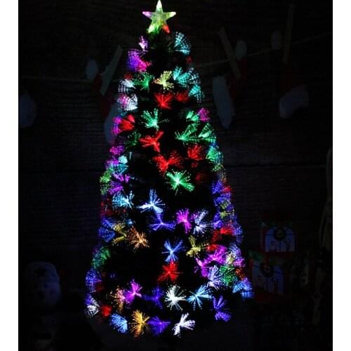 1.2 M -3M Colorful Fiber Christmas Tree Christmas Decorative Ornaments Light Luxury Xmas Tree Store Decorations Gift
