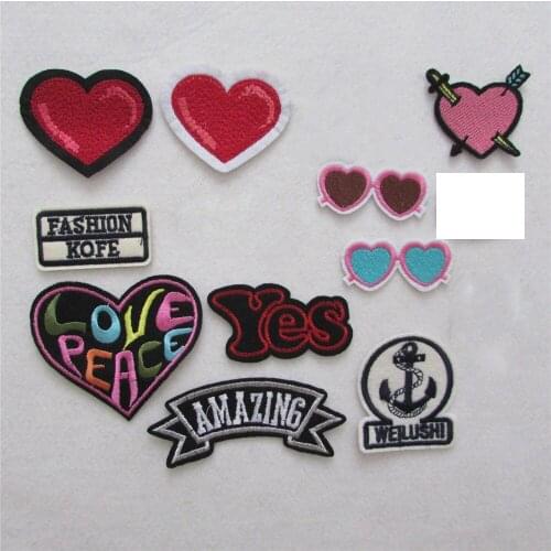 1pcs sell cartoon patter 16 kind style hot melt adhesive applique embroidery patches stripes DIY accessory patch C433-C448