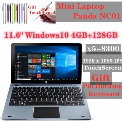 11.6 Inch Tablet PC NC01 Windows 10 4GB RAM 128GB ROM With Pin Docking Keyboard Quad Core x5-8300 1920*1080 IPS HDMI-compatible