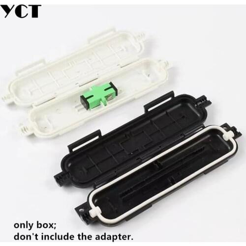 10pcs ftth protective tube outdoor waterproof drop cable tail black white ABS fiber optic mini sleeve heat shrinkable tube