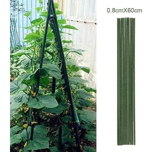 10pcs Green Gardening Vine Climbing Plants Cable Tie Lines Plant Brackets Parts Bonsai Flower Cucumber Grape Rattan Supports