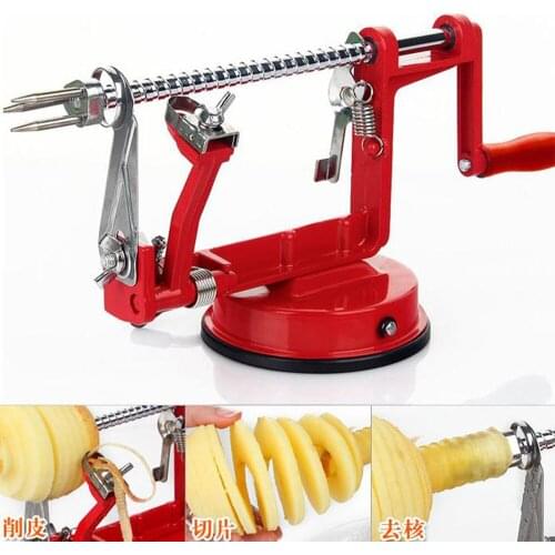 3 In 1 Apple Peeler Fruit Peeler Slicing Machine / Stainless Steel Apple Fruit Machine Peeled Tool Creative Home Kitchen