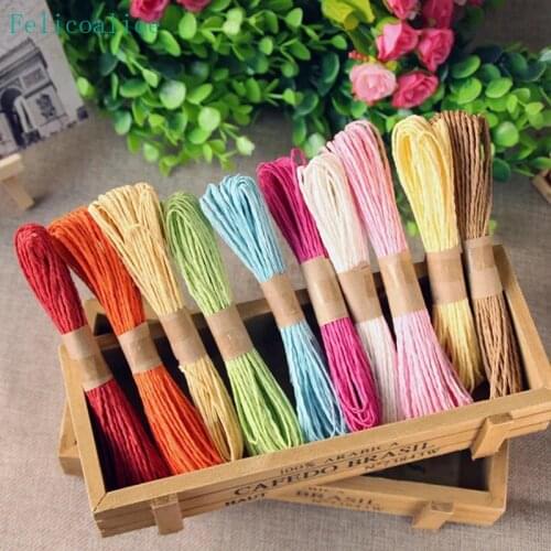 30M 1lots Gift Packing Twisted Paper Ropes Thread DIY Crafts Kindergarten Children Toy Home Decorative Accessories
