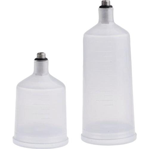 36.8ml & 20.3ml Air Gravity Feed Spray Paint Airbrush Cup Pot Allows You To Finish Larger Pattern Without Having To Stop