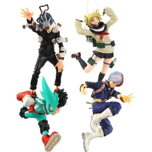 4Pcs/Set Anime My Hero Academia Shigaraki Tomura Himiko Toga Action Figures Boku no Hero Academia Statue Figurine Toys