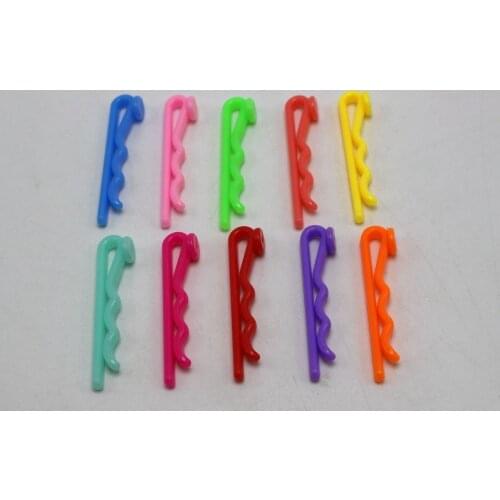 50 Mixed Color Plastic Bobby Pin Hair Pin Clip 45mm with Pad