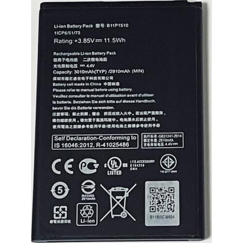 3.85V 3010mAh B11P1510 For Asus ZenFone Go TV 5.5 ZB551KL X013D X013DA X013DB X013DC Battery