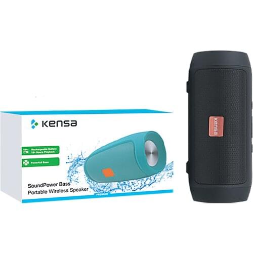 KM-293 Bluetooth Speaker Wireless Bass Column Outdoor USB Speakers Loudspeaker