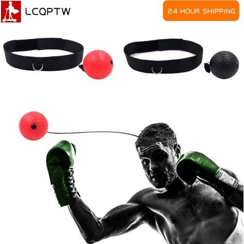 Boxing Reflex Speed Punch Ball Training Hand Eye Coordination Headband Improve Reaction Muay Thai MMA Gym Exercise Equipment